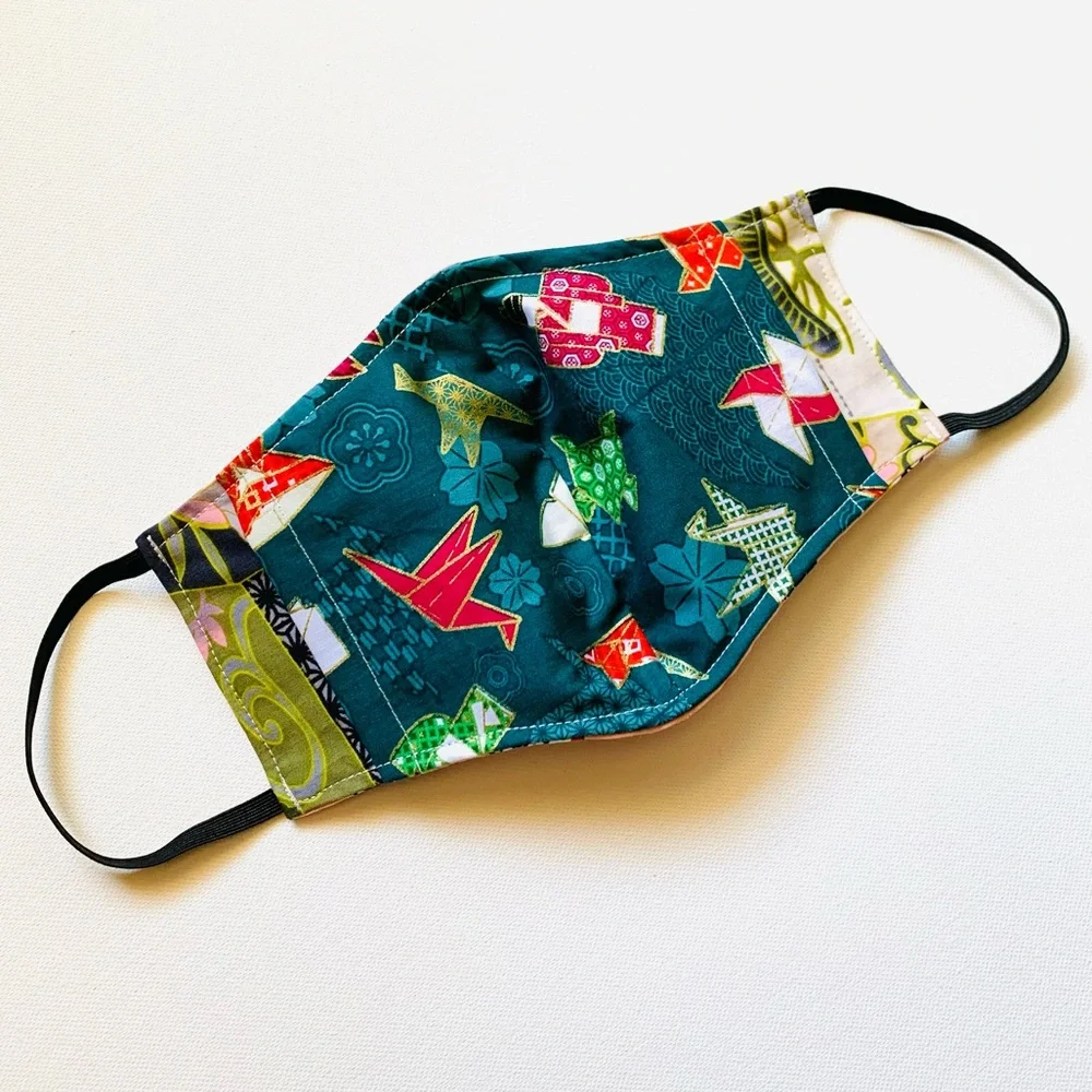 NEW Handmade Pink Lucky Cat Print Face Mask